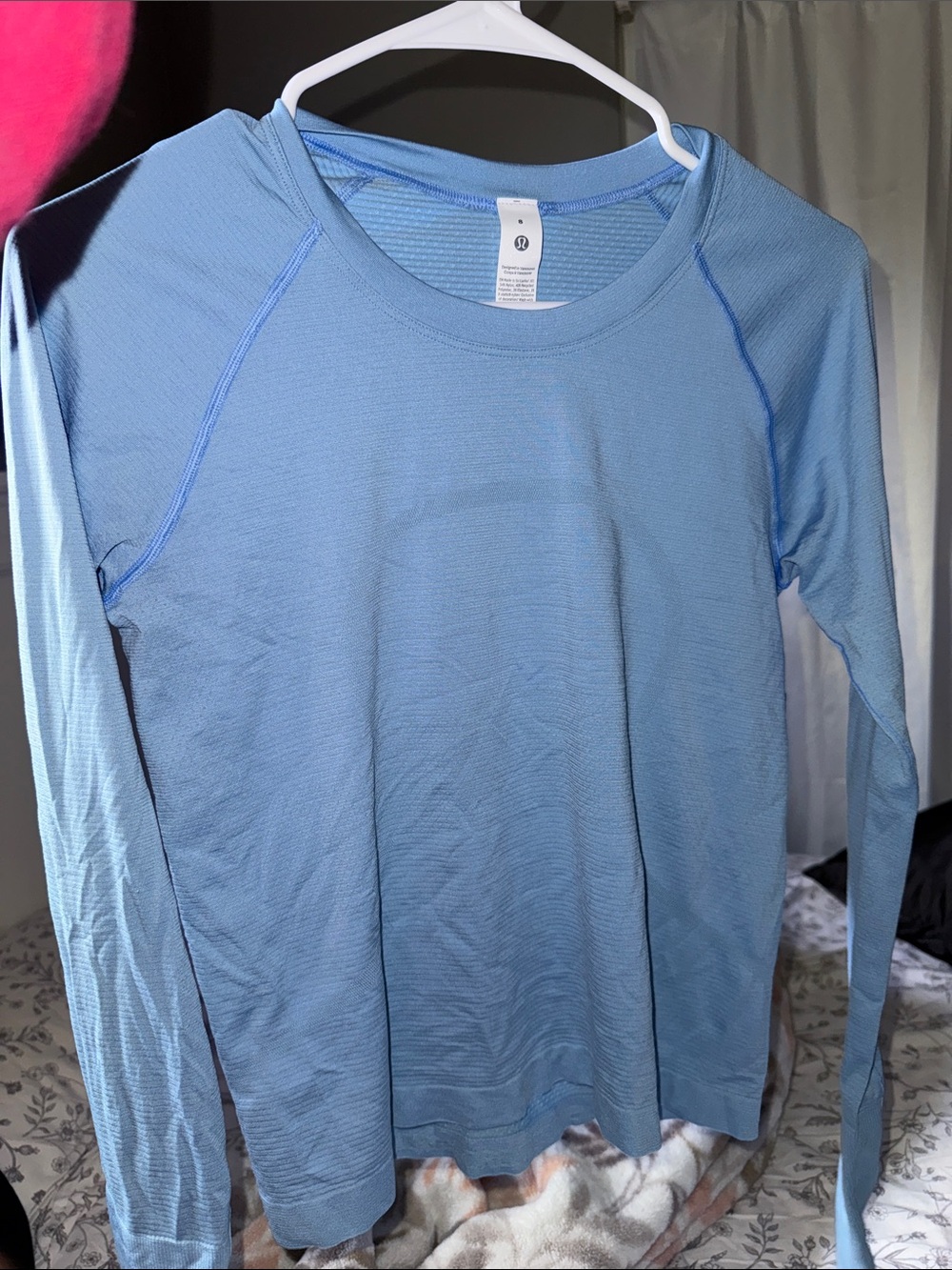lululemon athletica Light Blue Long-Sleeve Performance Top